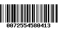 Código de Barras 0072554580413