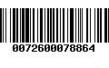 Código de Barras 0072600078864