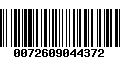 Código de Barras 0072609044372