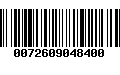 Código de Barras 0072609048400