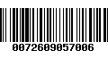 Código de Barras 0072609057006