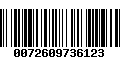 Código de Barras 0072609736123