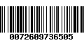 Código de Barras 0072609736505