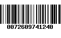 Código de Barras 0072609741240