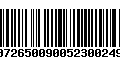 Código de Barras 00726500900523002496