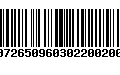 Código de Barras 00726509603022002004