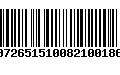 Código de Barras 00726515100821001869