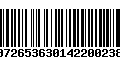 Código de Barras 00726536301422002382