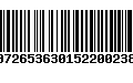 Código de Barras 00726536301522002381