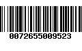 Código de Barras 0072655009523