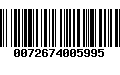 Código de Barras 0072674005995