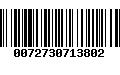 Código de Barras 0072730713802