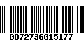 Código de Barras 0072736015177