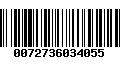 Código de Barras 0072736034055