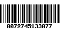 Código de Barras 0072745133077