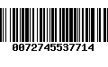 Código de Barras 0072745537714