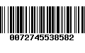 Código de Barras 0072745538582