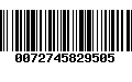 Código de Barras 0072745829505