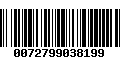 Código de Barras 0072799038199