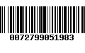 Código de Barras 0072799051983