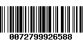 Código de Barras 0072799926588