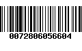 Código de Barras 0072806056604