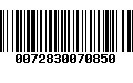 Código de Barras 0072830070850