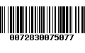 Código de Barras 0072830075077