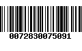 Código de Barras 0072830075091