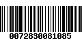 Código de Barras 0072830081085