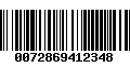 Código de Barras 0072869412348