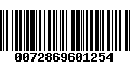 Código de Barras 0072869601254