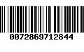 Código de Barras 0072869712844