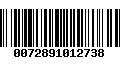 Código de Barras 0072891012738