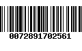 Código de Barras 0072891702561