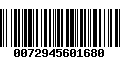 Código de Barras 0072945601680