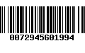 Código de Barras 0072945601994