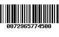 Código de Barras 0072965774500
