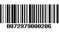 Código de Barras 0072979000206