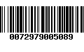 Código de Barras 0072979005089