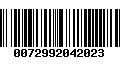 Código de Barras 0072992042023