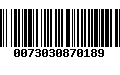 Código de Barras 0073030870189