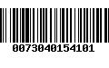 Código de Barras 0073040154101