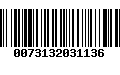 Código de Barras 0073132031136