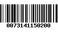 Código de Barras 0073141150200