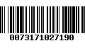 Código de Barras 0073171027190