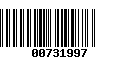 Código de Barras 00731997