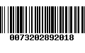 Código de Barras 0073202892018