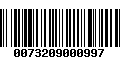 Código de Barras 0073209000997