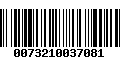 Código de Barras 0073210037081